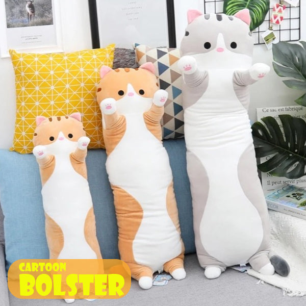 Cartoon Cat Bolster V1
