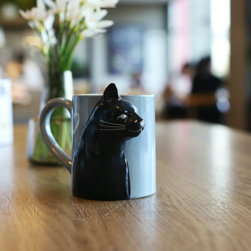 3D Couple Cat Mugs