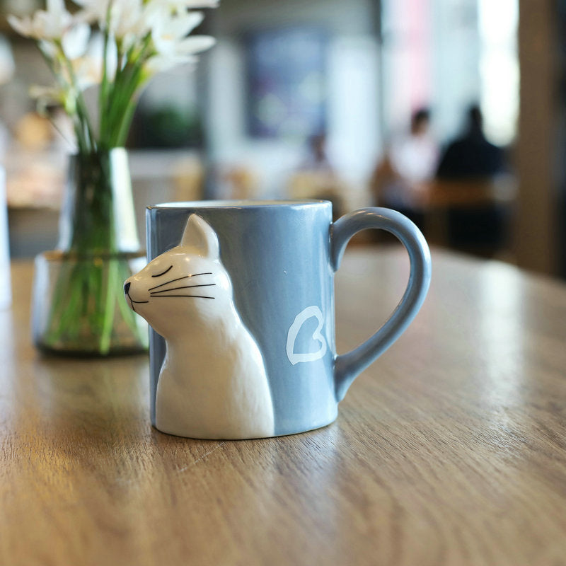 3D Couple Cat Mugs