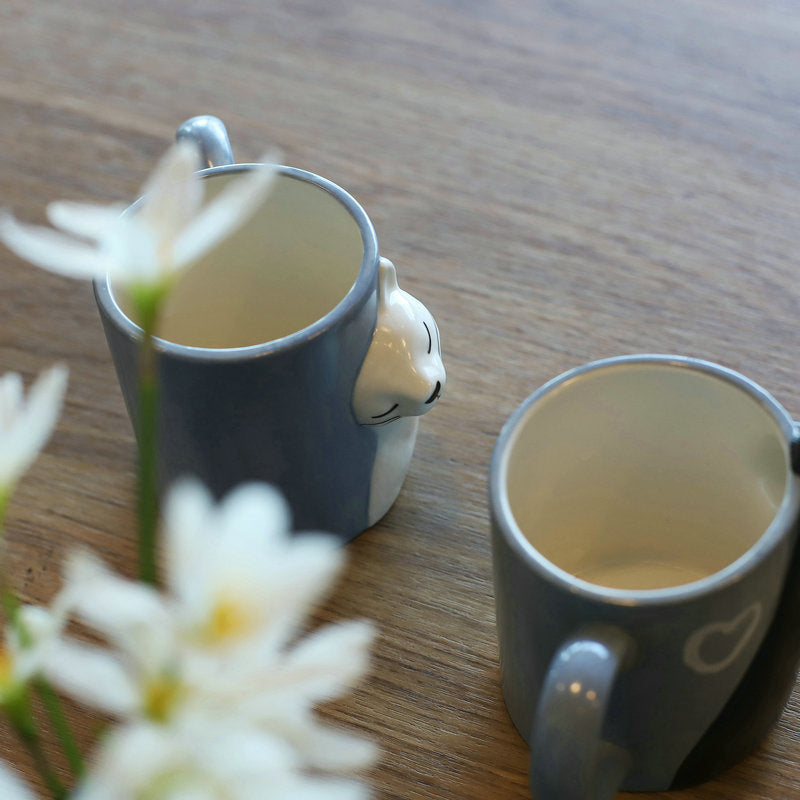 3D Couple Cat Mugs